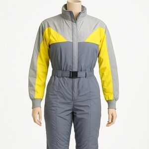 NILS Gray and Yellow Ski Jacket